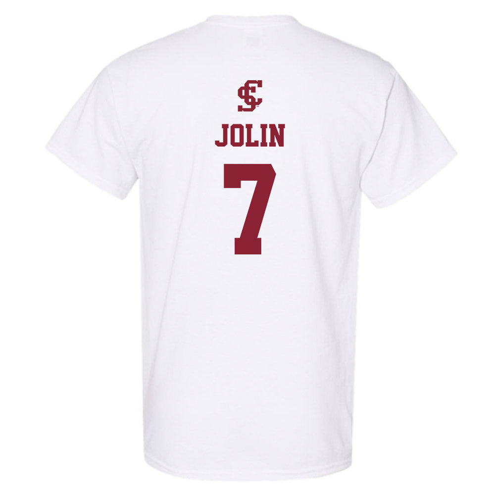 SCU - NCAA Men's Basketball : Eli Jolin - T-Shirt-1