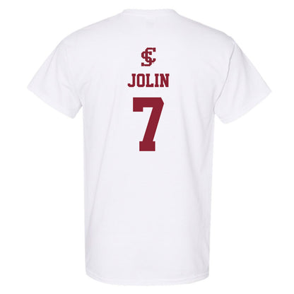 SCU - NCAA Men's Basketball : Eli Jolin - T-Shirt-1