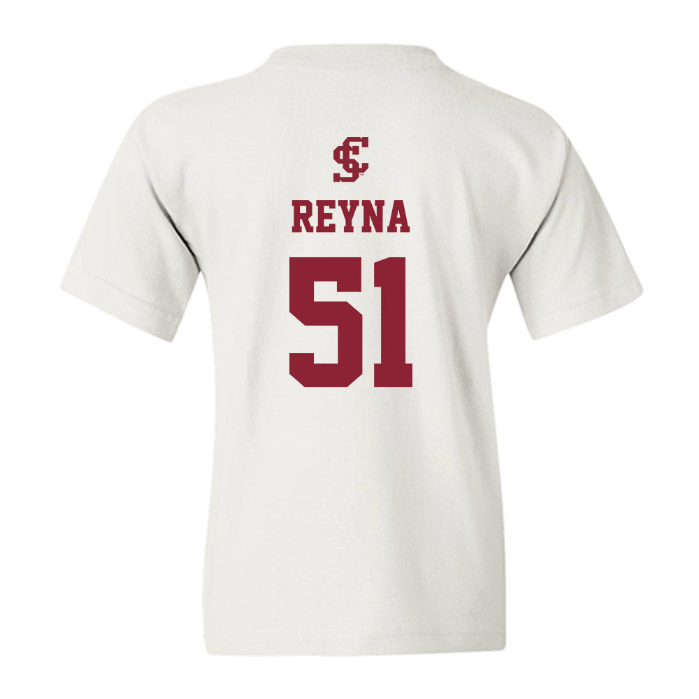 SCU - NCAA Men's Basketball : Juan Reyna - Youth T-Shirt-1