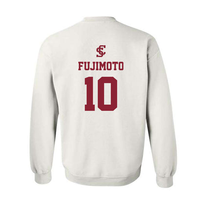 SCU - NCAA Baseball : Hunter Fujimoto - Crewneck Sweatshirt-1