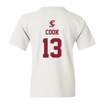 SCU - NCAA Baseball : Jackson Cook - Youth T-Shirt-1