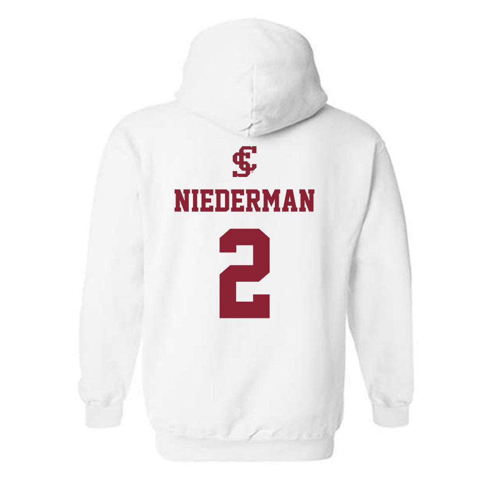 SCU - NCAA Beach Volleyball : Noelle Niederman - Hooded Sweatshirt-1