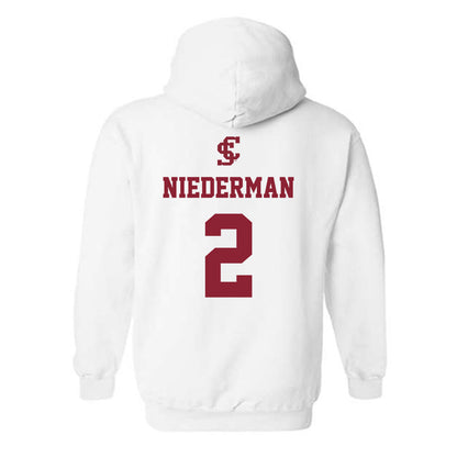 SCU - NCAA Beach Volleyball : Noelle Niederman - Hooded Sweatshirt-1
