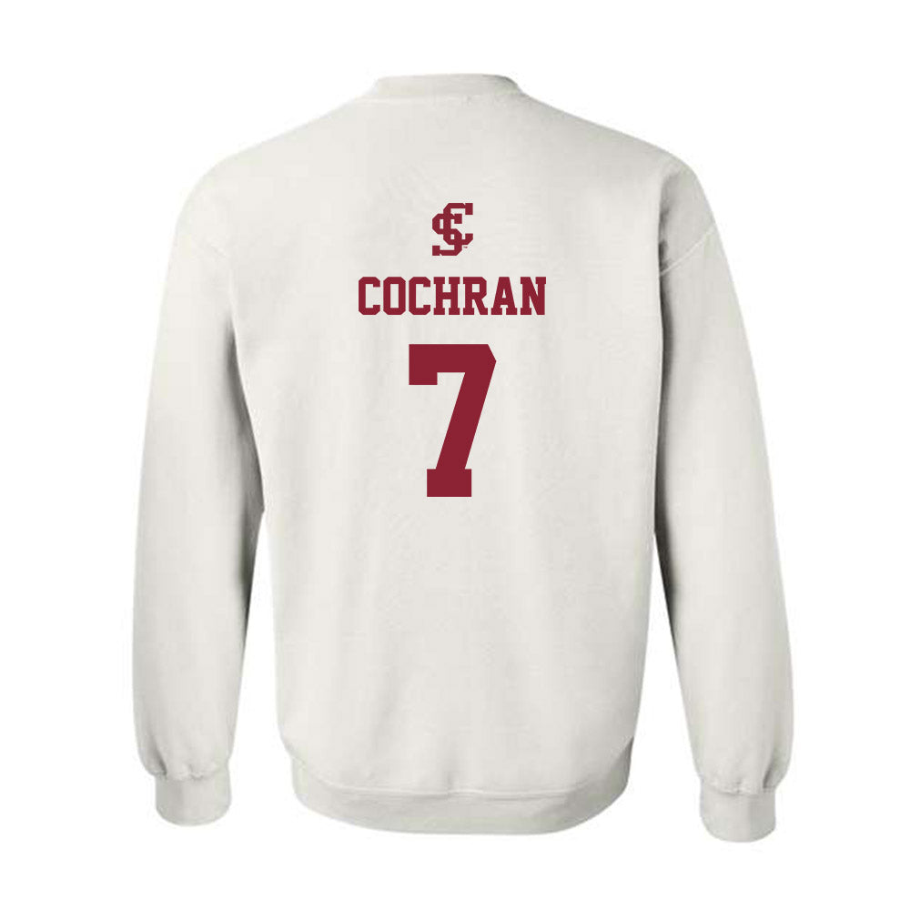 SCU - NCAA Men's Basketball : KJ Cochran - Crewneck Sweatshirt-1