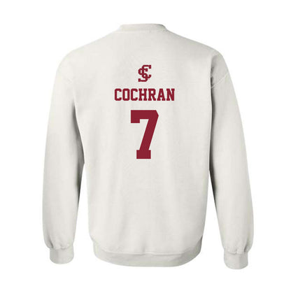 SCU - NCAA Men's Basketball : KJ Cochran - Crewneck Sweatshirt-1