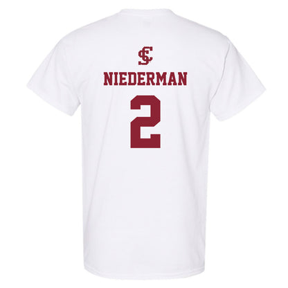 SCU - NCAA Beach Volleyball : Noelle Niederman - T-Shirt-1
