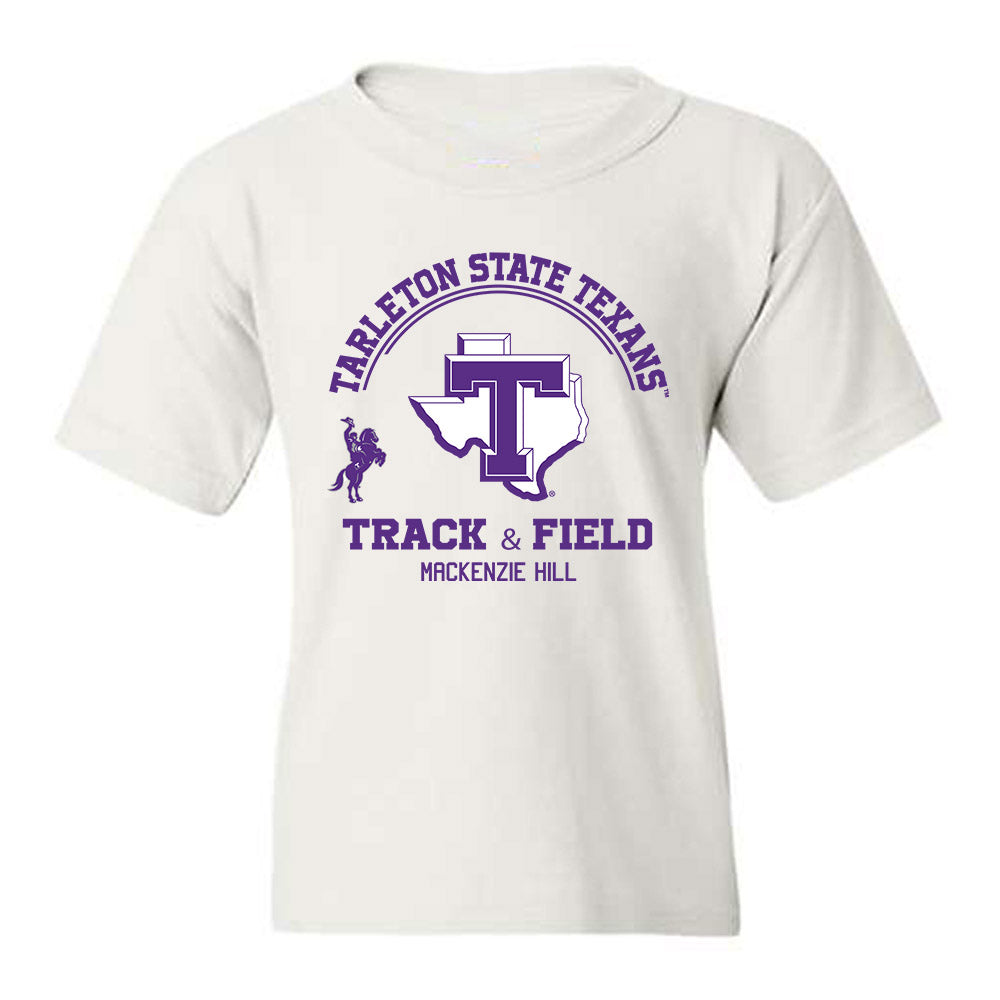 Tarleton State - NCAA Women's Track & Field : Mackenzie Hill - Classic Fashion Shersey Youth T-Shirt-0