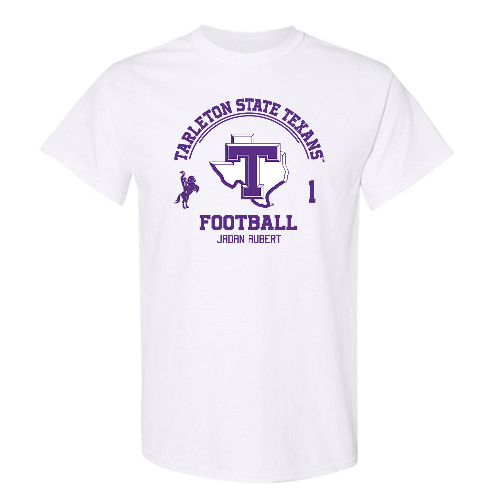 Tarleton State - NCAA Football : Jadan Aubert - Classic Fashion Shersey T-Shirt-0