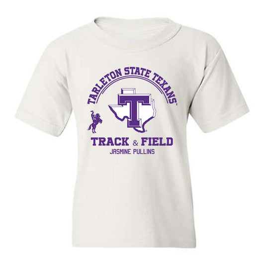 Tarleton State - NCAA Women's Track & Field : Jasmine Pullins - Classic Fashion Shersey Youth T-Shirt-0