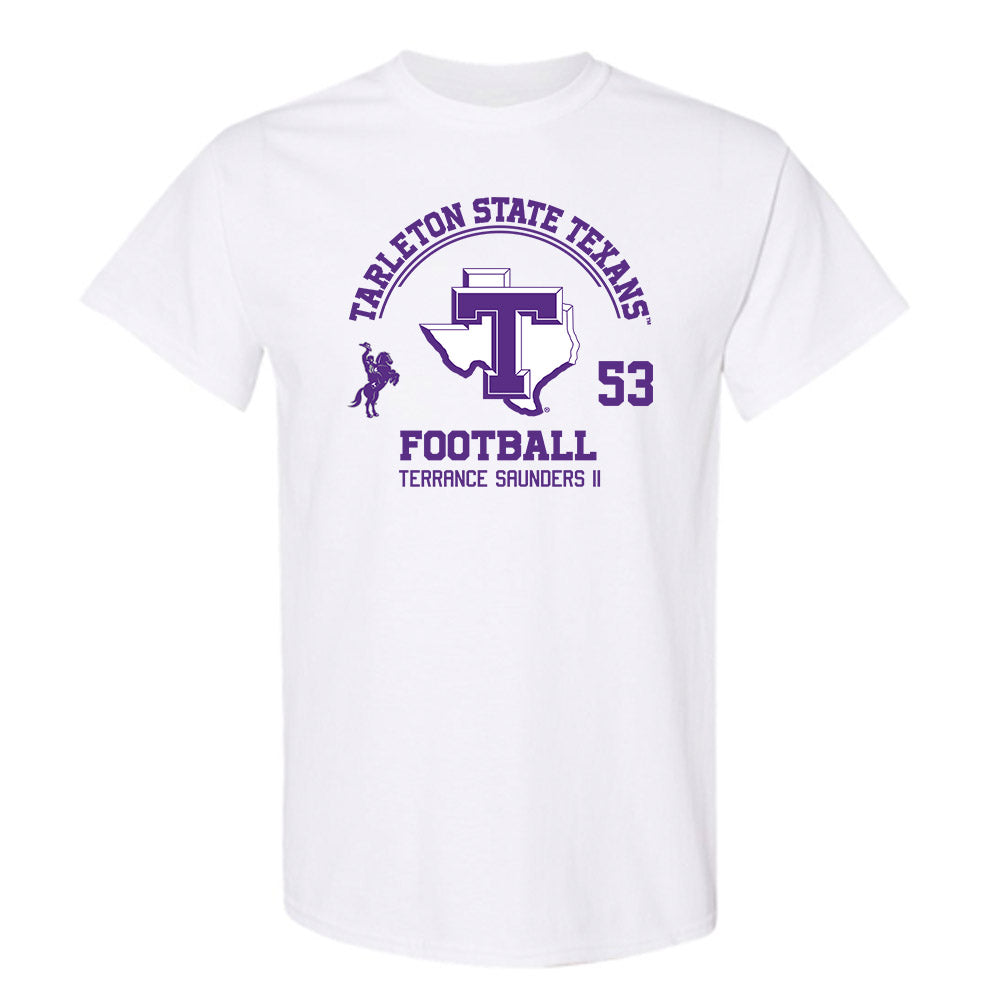 Tarleton State - NCAA Football : Terrance Saunders II - Classic Fashion Shersey T-Shirt-0