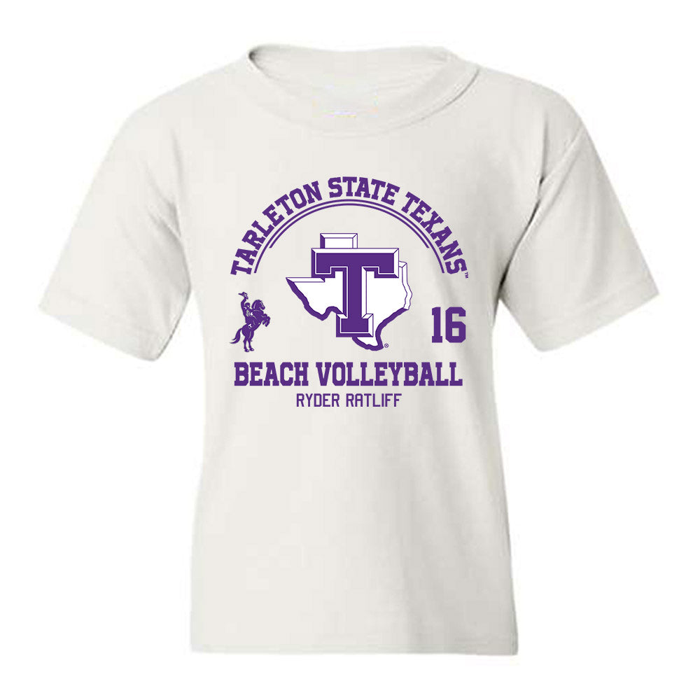 Tarleton State - NCAA Beach Volleyball : Ryder Ratliff - Classic Fashion Shersey Youth T-Shirt-0