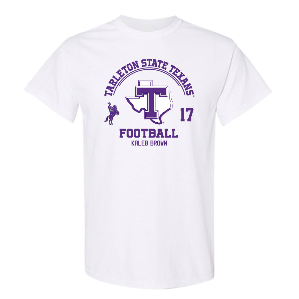 Tarleton State - NCAA Football : Kaleb Brown - Classic Fashion Shersey T-Shirt-0