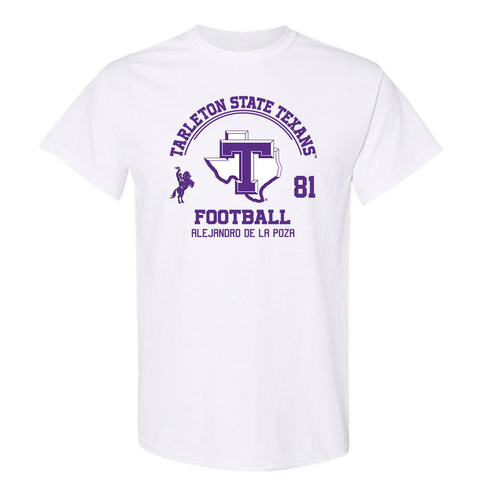 Tarleton State - NCAA Football : Alejandro De La Poza - Classic Fashion Shersey T-Shirt-0