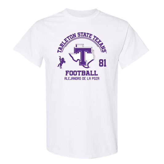 Tarleton State - NCAA Football : Alejandro De La Poza - Classic Fashion Shersey T-Shirt-0