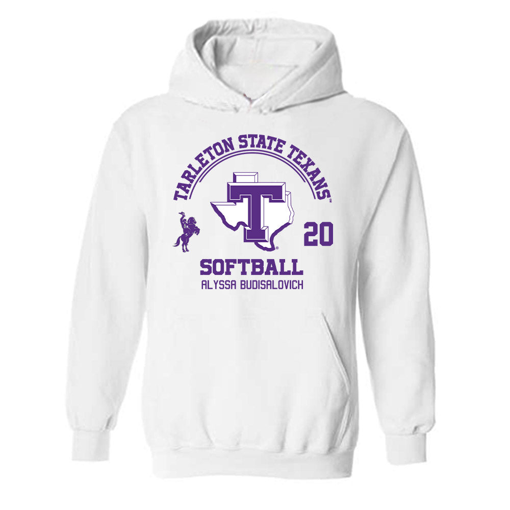 Tarleton State - NCAA Softball : Alyssa Budisalovich - Classic Fashion Shersey Hooded Sweatshirt-0