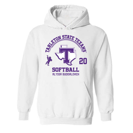 Tarleton State - NCAA Softball : Alyssa Budisalovich - Classic Fashion Shersey Hooded Sweatshirt-0