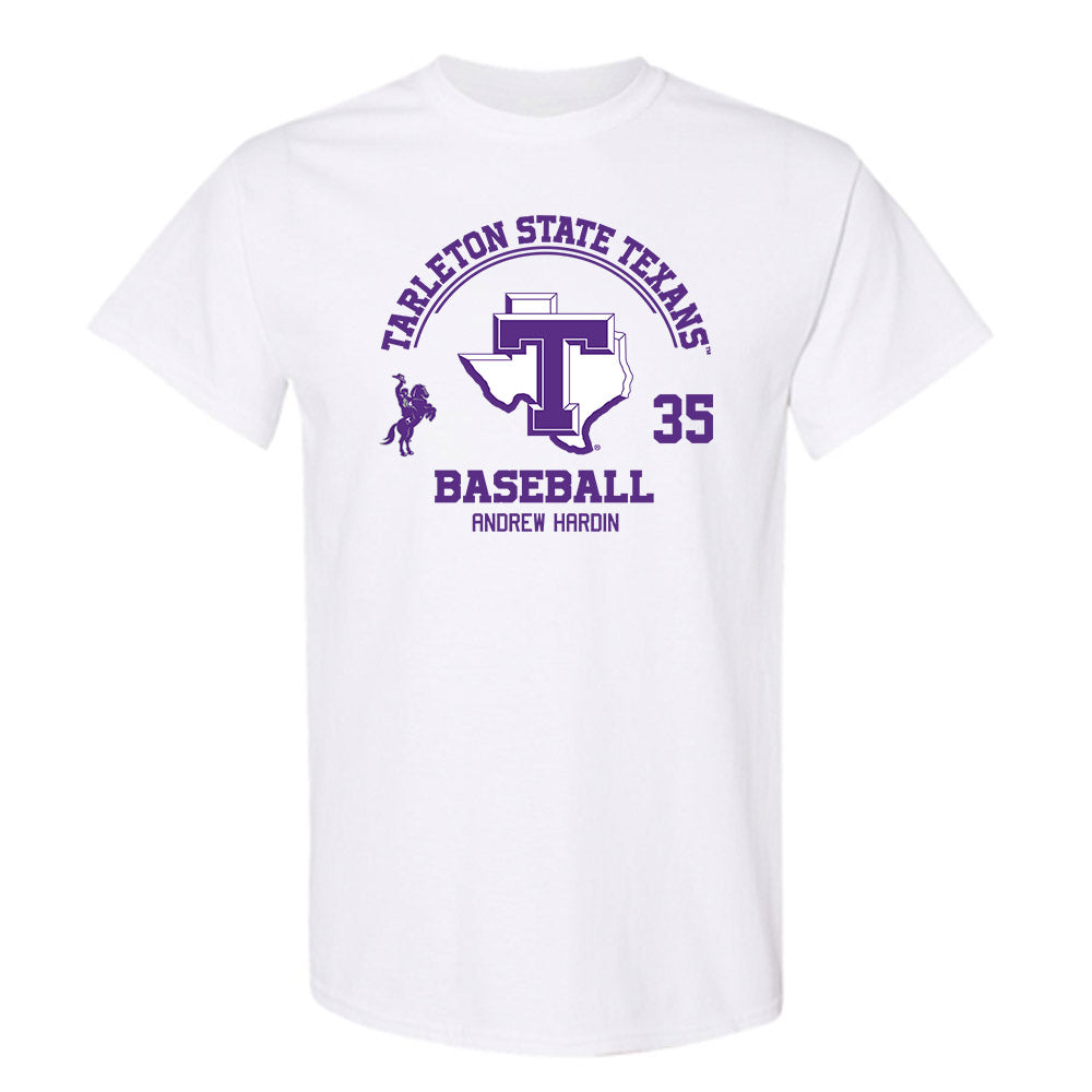 Tarleton State - NCAA Baseball : Andrew Hardin - Classic Fashion Shersey T-Shirt-0