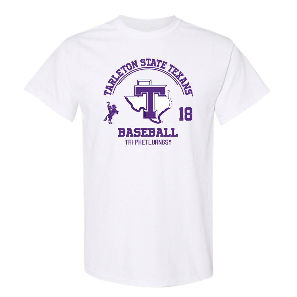Tarleton State - NCAA Baseball : Tai Phetluangsy - Classic Fashion Shersey T-Shirt-0