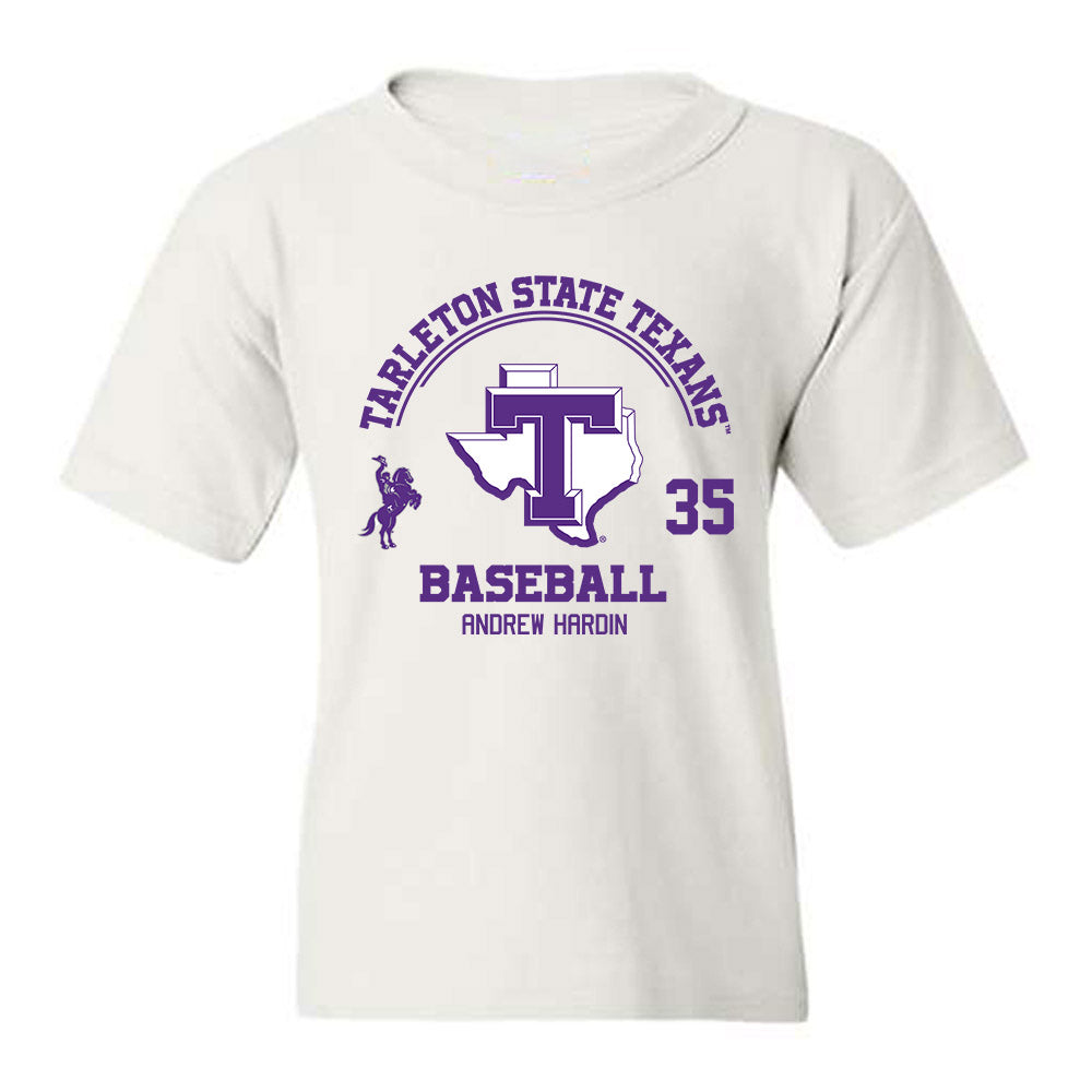 Tarleton State - NCAA Baseball : Andrew Hardin - Classic Fashion Shersey Youth T-Shirt-0