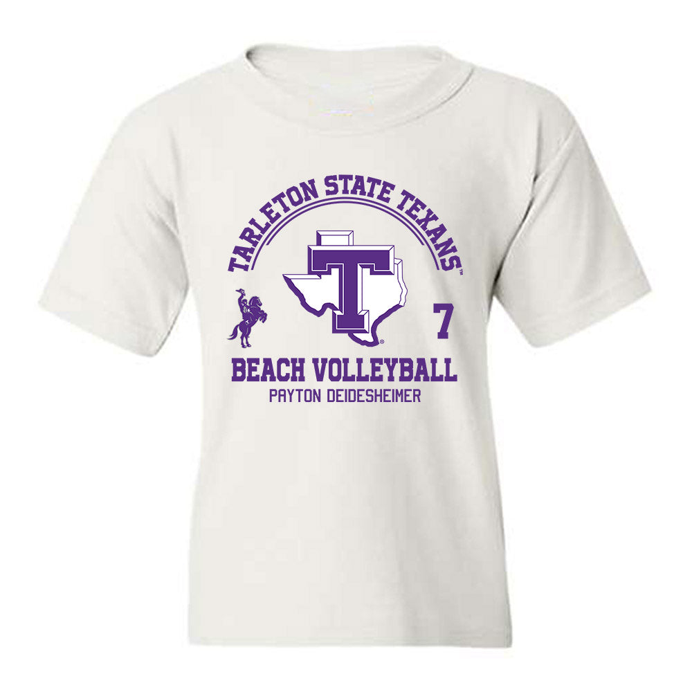 Tarleton State - NCAA Beach Volleyball : Payton Deidesheimer - Classic Fashion Shersey Youth T-Shirt-0