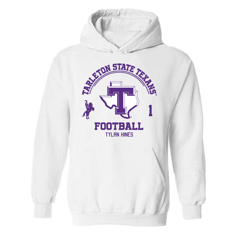 Tarleton State - NCAA Football : Tylan Hines - Classic Fashion Shersey Hooded Sweatshirt-0