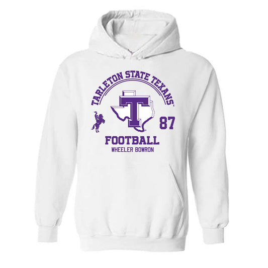 Tarleton State - NCAA Football : Wheeler Bowron - Classic Fashion Shersey Hooded Sweatshirt-0