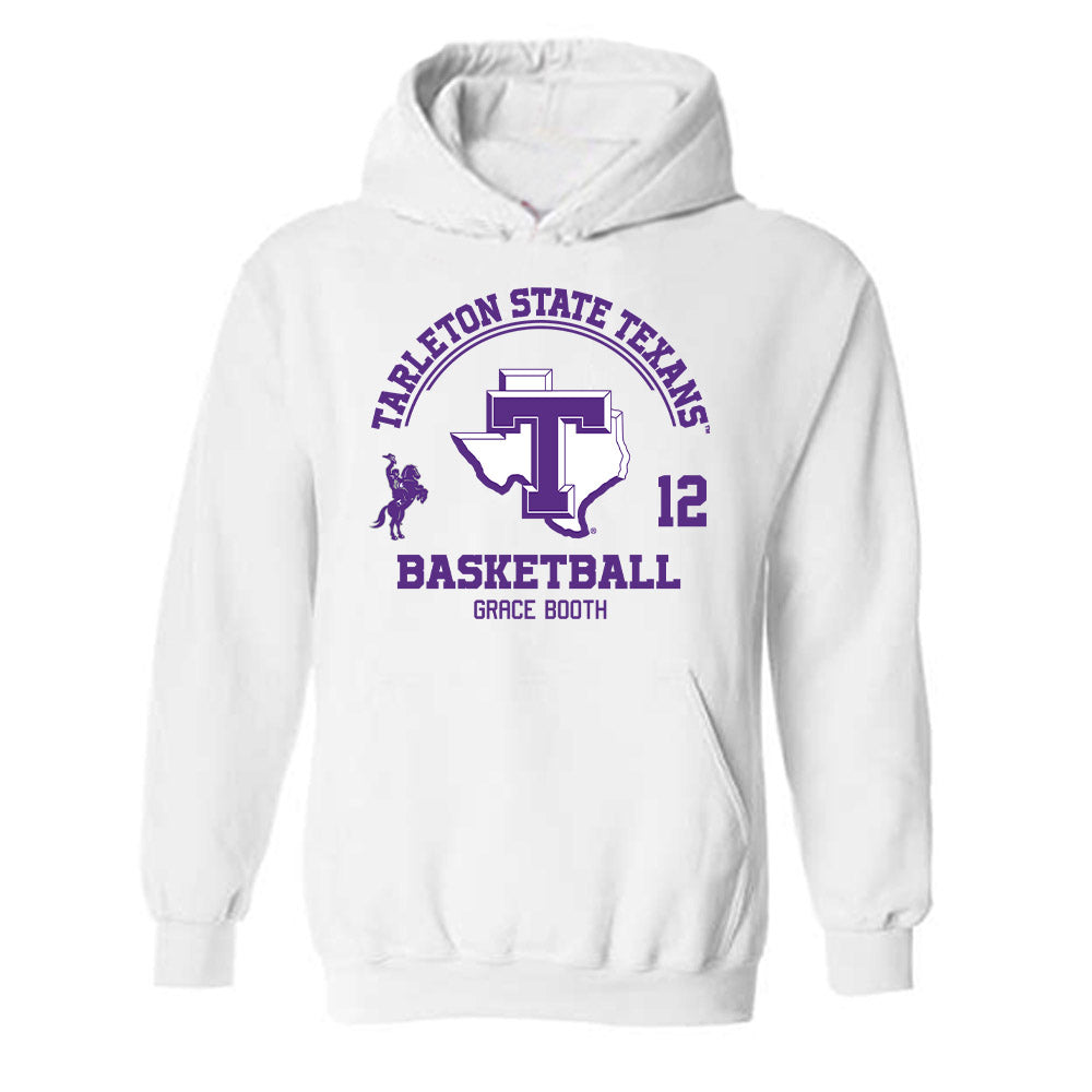 Tarleton State - NCAA Women's Basketball : Grace Booth - Classic Fashion Shersey Hooded Sweatshirt