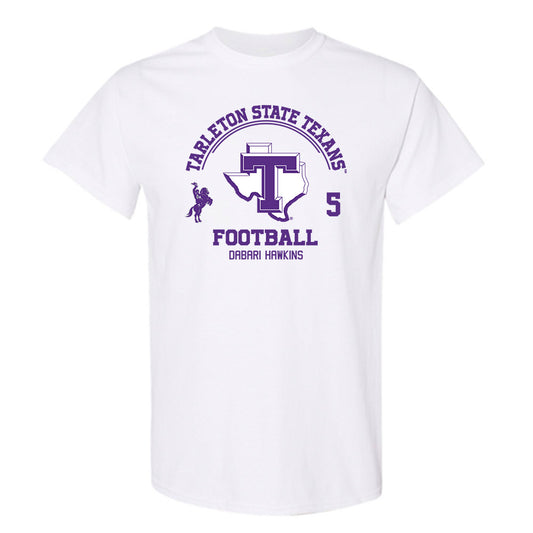 Tarleton State - NCAA Football : Dabari Hawkins - Classic Fashion Shersey T-Shirt-0