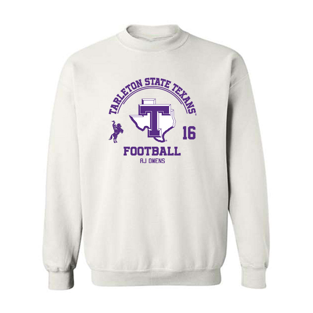 Tarleton State - NCAA Football : AJ Owens - Classic Fashion Shersey Crewneck Sweatshirt-0