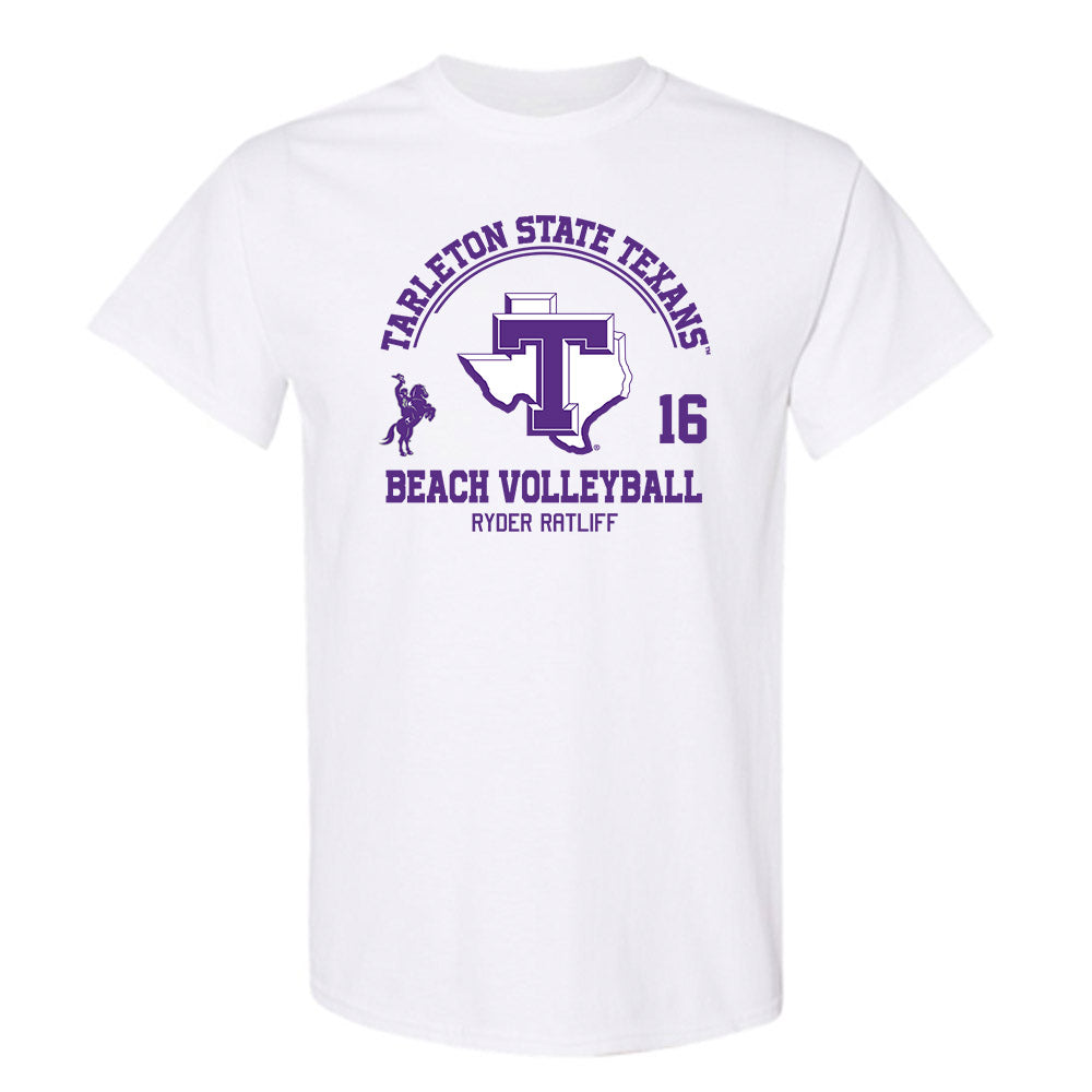 Tarleton State - NCAA Beach Volleyball : Ryder Ratliff - Classic Fashion Shersey T-Shirt-0