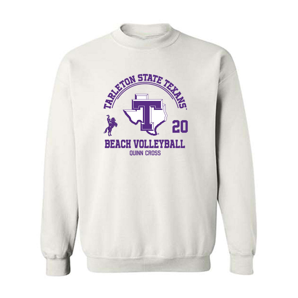 Tarleton State - NCAA Beach Volleyball : Quinn Cross - Classic Fashion Shersey Crewneck Sweatshirt-0