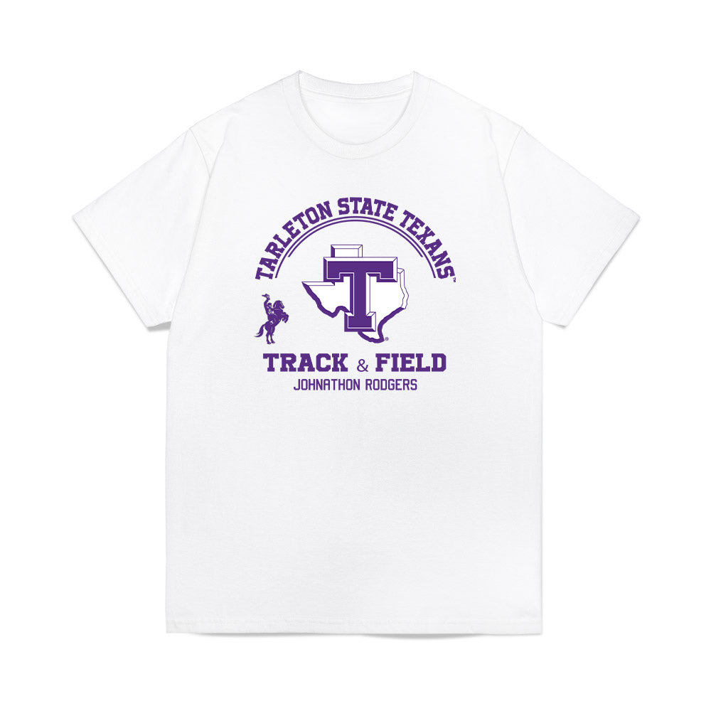 Tarleton State - NCAA Men's Track & Field : Johnathon Rodgers - Classic Fashion Shersey T-Shirt-0
