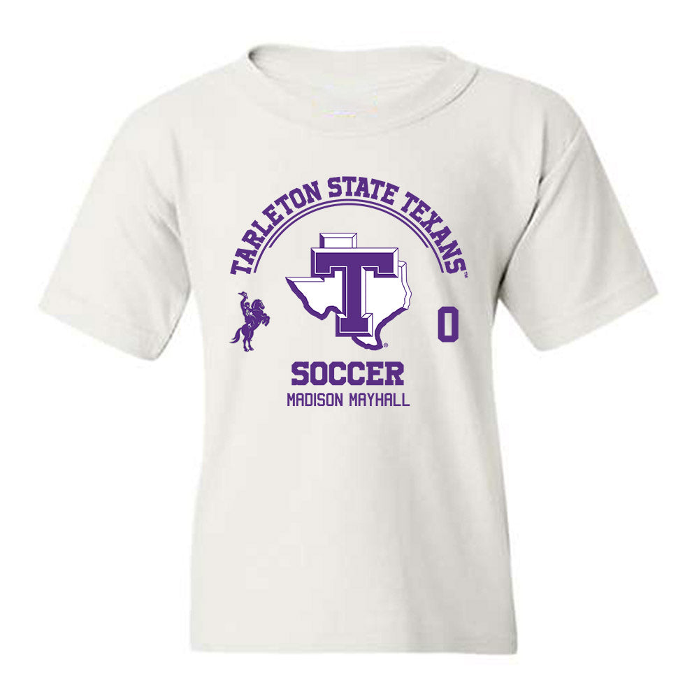 Tarleton State - NCAA Women's Soccer : Madison Mayhall - Classic Fashion Shersey Youth T-Shirt-0