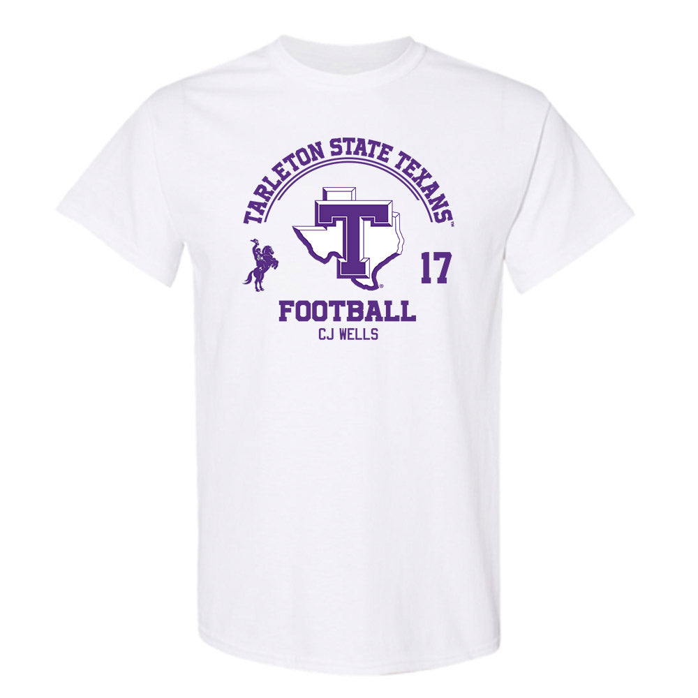 Tarleton State - NCAA Football : CJ Wells - Classic Fashion Shersey T-Shirt-0