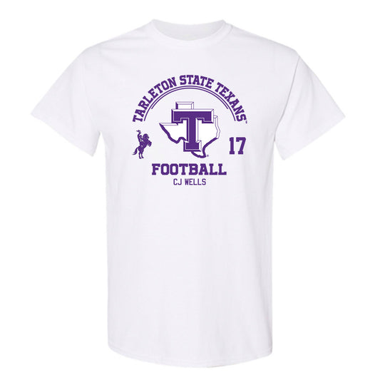 Tarleton State - NCAA Football : CJ Wells - Classic Fashion Shersey T-Shirt-0