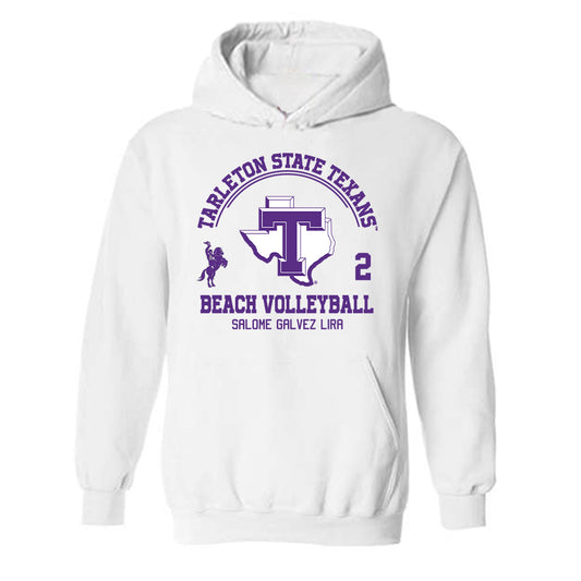 Tarleton State - NCAA Beach Volleyball : Salome Galvez Lira - Classic Fashion Shersey Hooded Sweatshirt-0