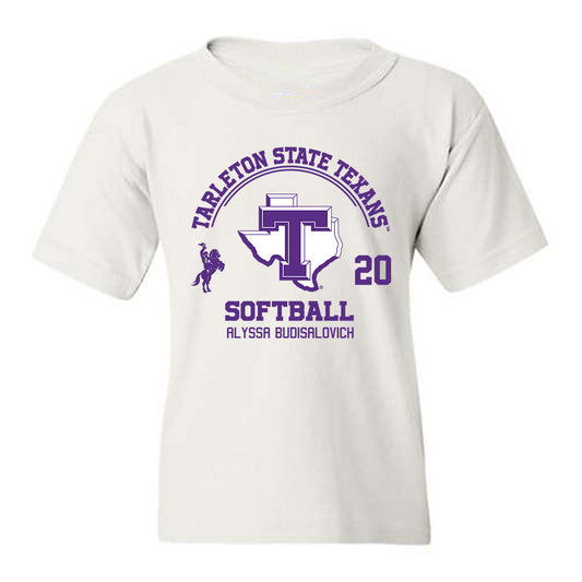 Tarleton State - NCAA Softball : Alyssa Budisalovich - Classic Fashion Shersey Youth T-Shirt-0