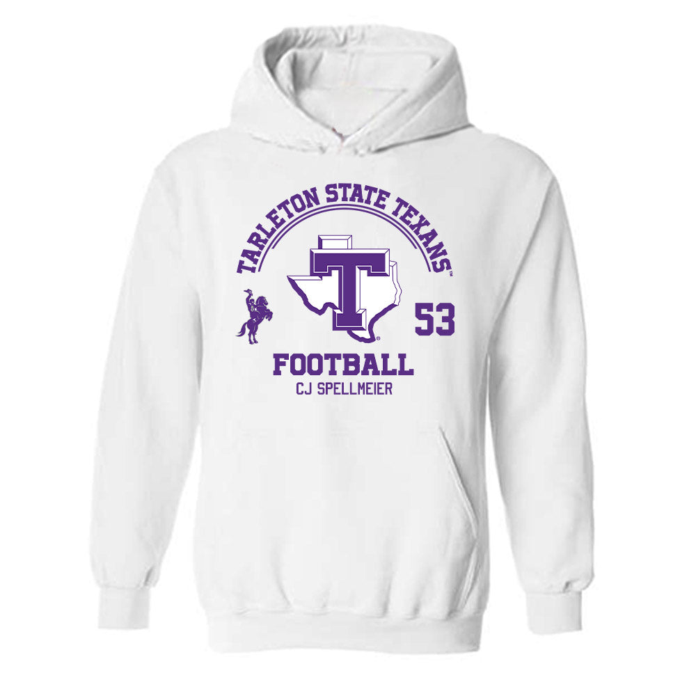 Tarleton State - NCAA Football : CJ Spellmeier - Classic Fashion Shersey Hooded Sweatshirt-0