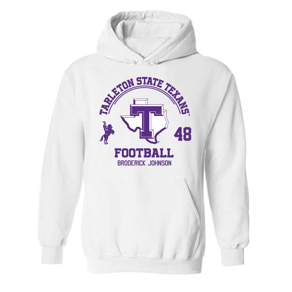 Tarleton State - NCAA Football : Broderick Johnson - Classic Fashion Shersey Hooded Sweatshirt-0