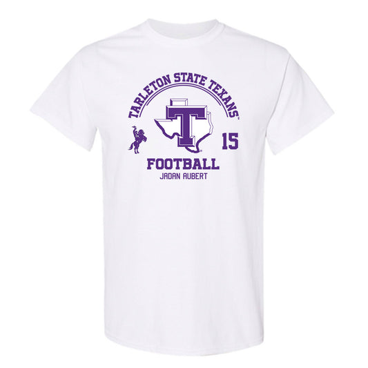 Tarleton State - NCAA Football : Jadan Aubert - Classic Fashion Shersey T-Shirt-0