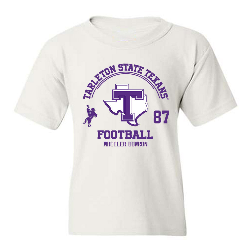 Tarleton State - NCAA Football : Wheeler Bowron - Classic Fashion Shersey Youth T-Shirt-0