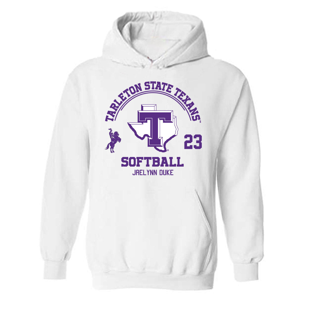 Tarleton State - NCAA Softball : Jaelynn Duke - Classic Fashion Shersey Hooded Sweatshirt-0