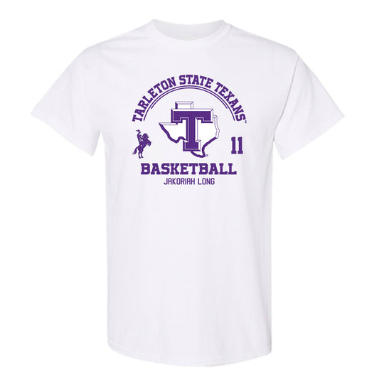 Tarleton State - NCAA Women's Basketball : Jakoriah Long - Classic Fashion Shersey T-Shirt-0