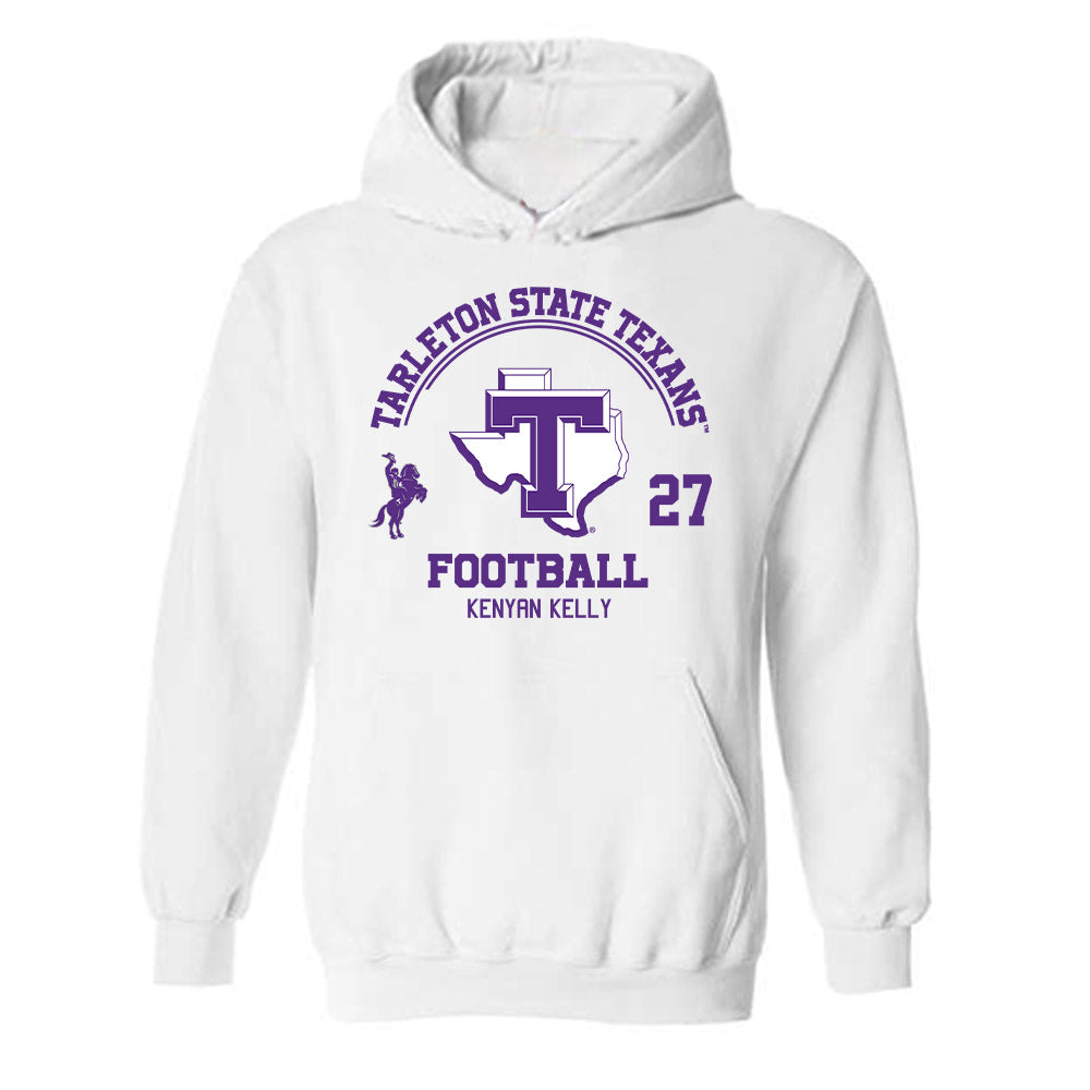 Tarleton State - NCAA Football : Kenyan Kelly - Classic Fashion Shersey Hooded Sweatshirt-0