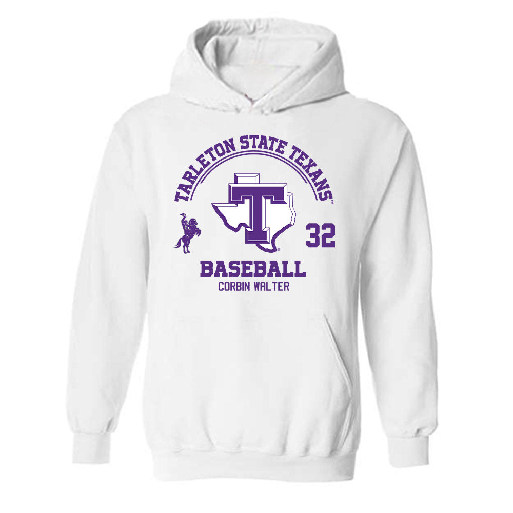 Tarleton State - NCAA Baseball : Corbin Walter - Classic Fashion Shersey Hooded Sweatshirt-0