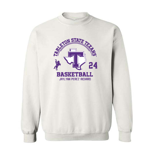 Tarleton State - NCAA Women's Basketball : Jaylynn Perez-Richard - Classic Fashion Shersey Crewneck Sweatshirt-0