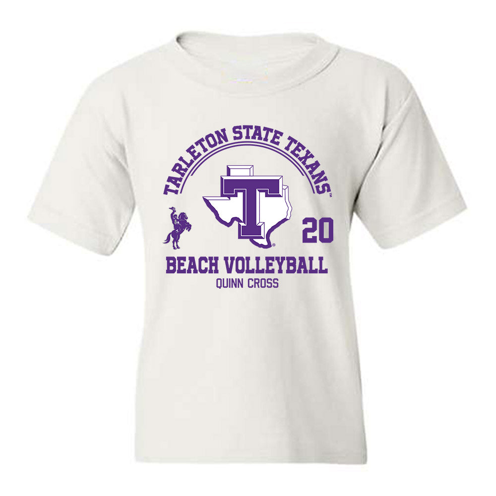 Tarleton State - NCAA Beach Volleyball : Quinn Cross - Classic Fashion Shersey Youth T-Shirt-0