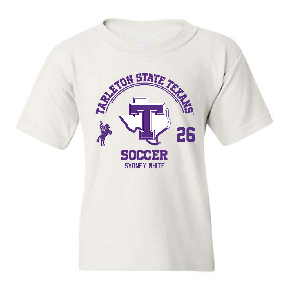 Tarleton State - NCAA Women's Soccer : Sydney White - Classic Fashion Shersey Youth T-Shirt-0