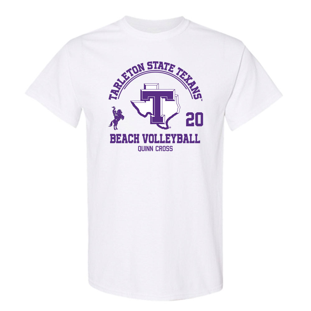 Tarleton State - NCAA Beach Volleyball : Quinn Cross - Classic Fashion Shersey T-Shirt-0