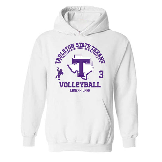 Tarleton State - NCAA Women's Volleyball : LaNeah Lara - Classic Fashion Shersey Hooded Sweatshirt-0